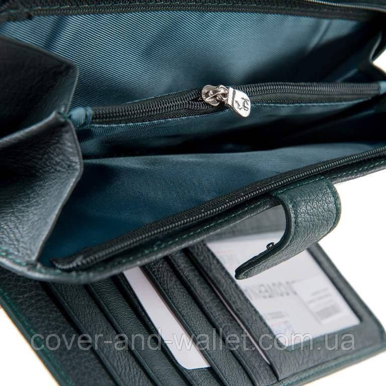 Стильний шкіряний жіночий гаманець зеленого кольору Marco Coverna  MC 0134-19 Київ - фото 10