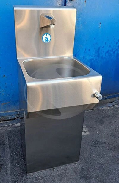 Умивальник з мех. клапаном на одну секцію з тумбою 450x505x1450 мм Київ - фото 4