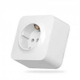 BINERA білий Розетка зовнішня 1-а із заземленням Videx Житомир - фото 1