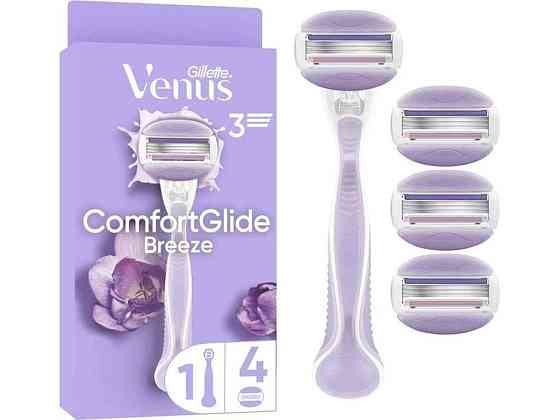 Станок для гоління 3леза 1шт жіночий ComfortGlide Breeze з 4 змінними картриджами ТМ VENUS Київ
