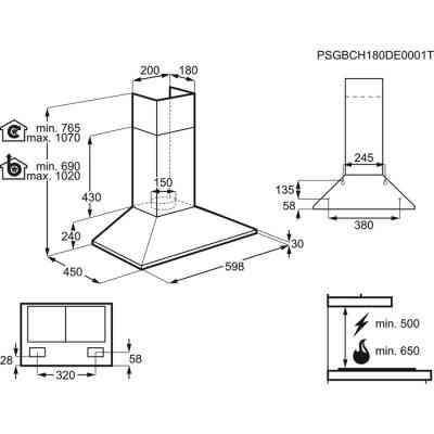 Витяжка кухонна Electrolux EFC226R Вінниця