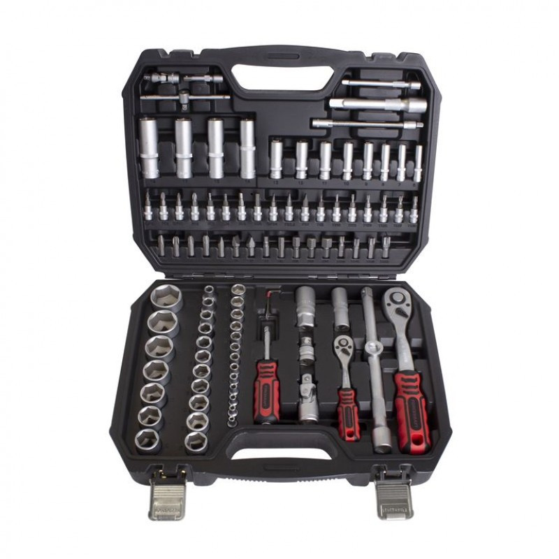 Набір інструментів 94пр. 1/2", 1/4" (6гр.) (4-32 мм) FORCEKRAFT FK-4941-5 Одеса - фото 1