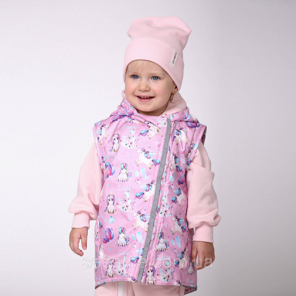 Дитяча Куртка-жилетка 2 в 1 демісезонна Єдинороги Харків - фото 9