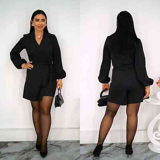 Стильный женский комбинезон с запахом имитация платья костюмка 52/54 Одесса