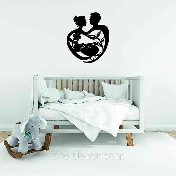 Декоративное настенное Панно «Маленькое счастье» Декор на стену 70*58 см, Черный Киев