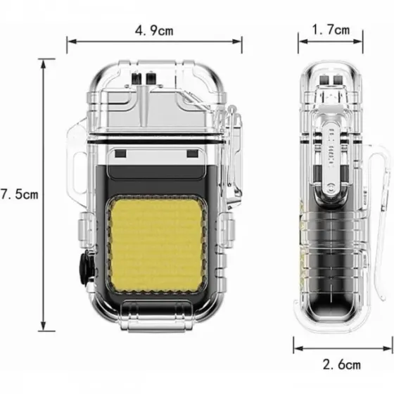 Запальничка спіральна USB та Led ліхтарик 220 мАг 88 x 22 x 12 мм Режими ліхтарика: 2 (яскравий, тьм Київ