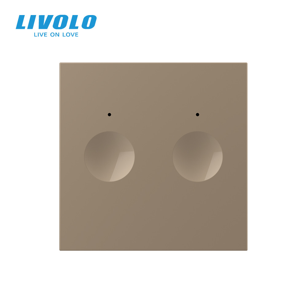 Сенсорний вимикач LIVOLO Sense, 2-сенсорний, золотий, 5А 230В, без нейтралі, модуль без рамки (VL-FC2-2AP) Коломия - фото 7