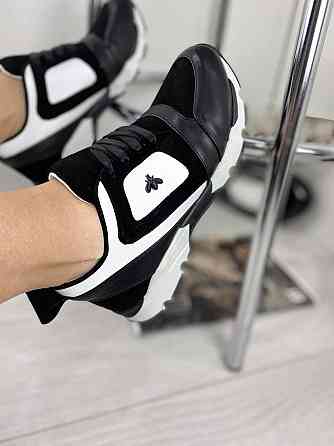 GINA ORIGINAL Кросівки жіночі GINA ORIGINAL 6783 чорний/білий (весна-осінь, шкіра натуральна) ( Коломыя