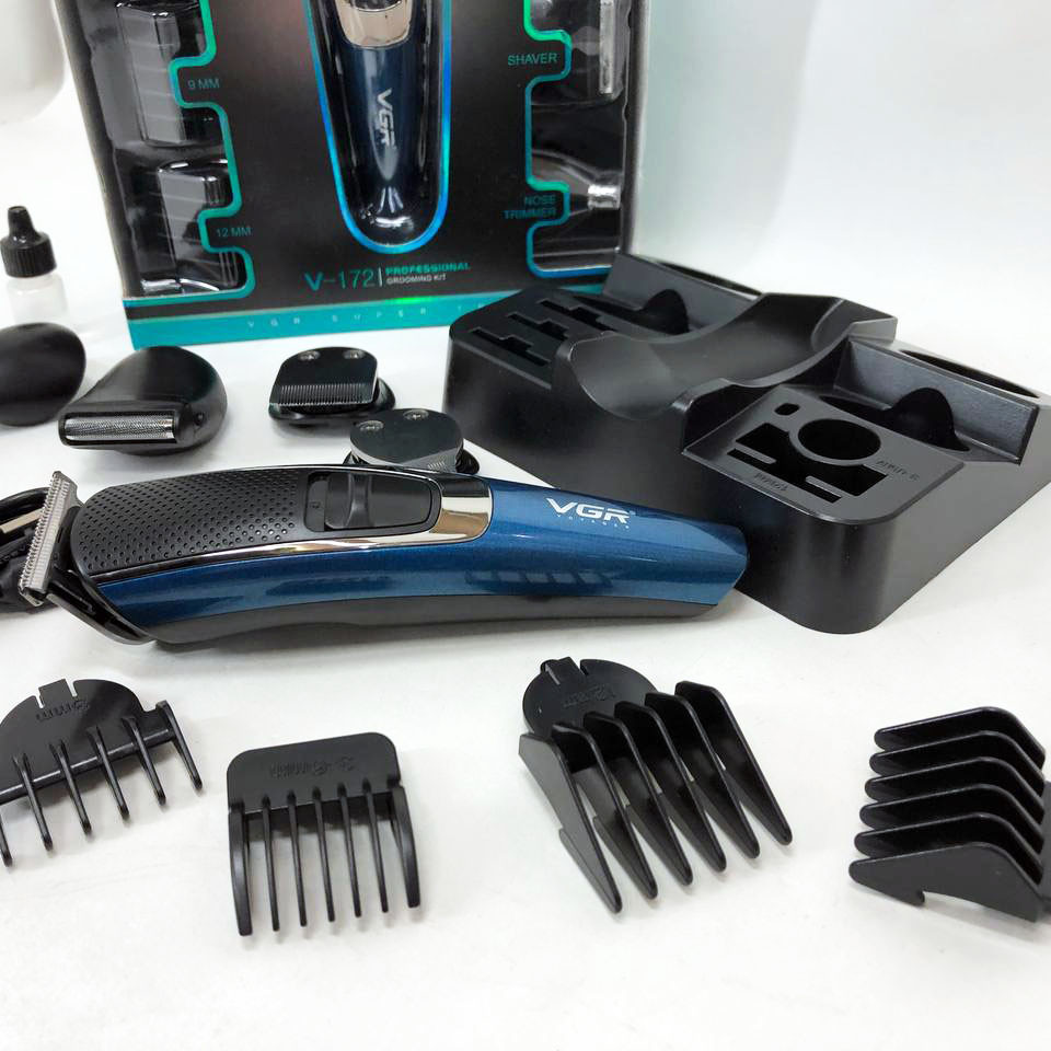 Універсальний тример для стрижки та гоління, Чоловічий набір для стрижки волосся акумуляторний TN-57 Івано-Франківськ - фото 5