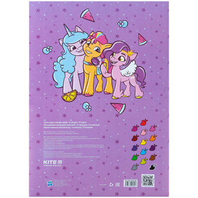 Цветная бумага Kite А4 двухсторонняя My Little Pony 15л/15 цв (LP24-250) Винница - изображение 4
