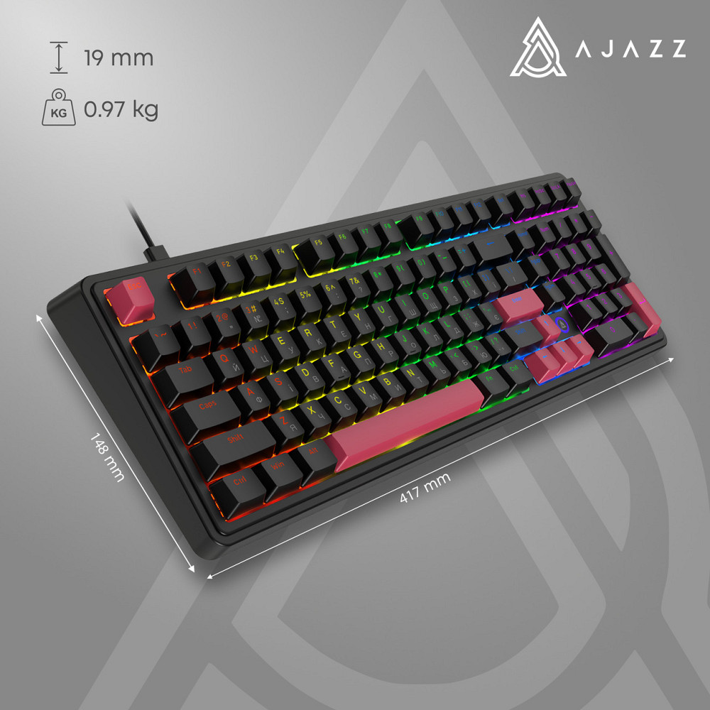 Клавіатура Ajazz AK980 Red Switch Black USB-C (AK980-R-BR) ( 24881 ) Харьков - изображение 13