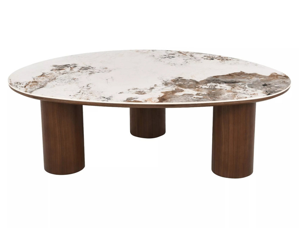 Журнальний столик ADELIS білий PANDORO/горіх 110*80 Днепр - изображение 6