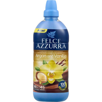 Кондиціонер для білизни Felce Azzurra Argan &amp; Vanilla Концентрований пом&apos;якшувач 900 мл (8001280413346) Вінниця - фото 1