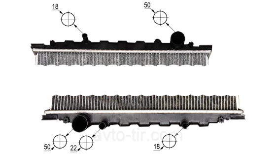 Радиатор без рамы MAN M2000 / M90 81061016371 81061016380 85061016014 Луцк