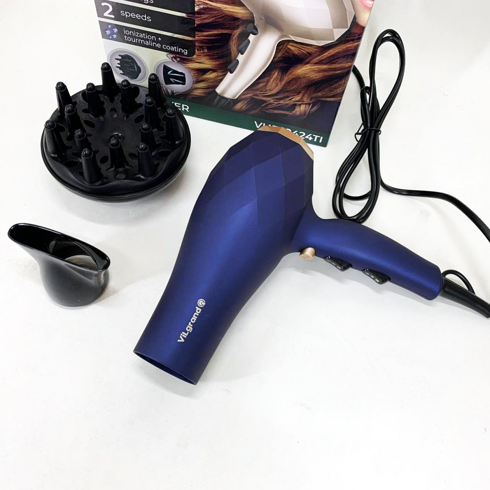 Електричний фен для укладання VILGRAND, Фен з холодним і теплим режимами побутовий для волосся NO-25 Львів - фото 6
