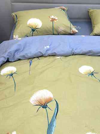 Ecotton Комплект постільної білизни Ecotton двоспальний 180х215 см гірчичний Кульбаби (21211АВ) Коломия