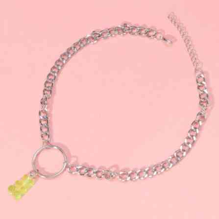 Подвеска мишка, цвет салатовый - длина 30см, смола, цинковый сплав Киев