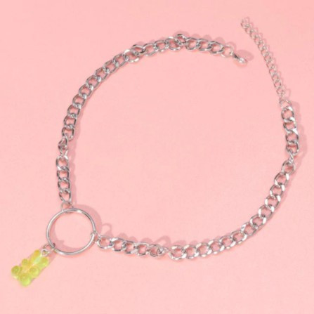 Підвіска ведмедик, колір салатовий - довжина 30см, смола, цинковий сплав Київ - фото 2