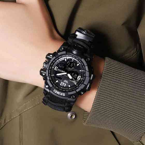 Часы наручные мужские SKMEI 1155BKBK PARACORD IF-80 Киев