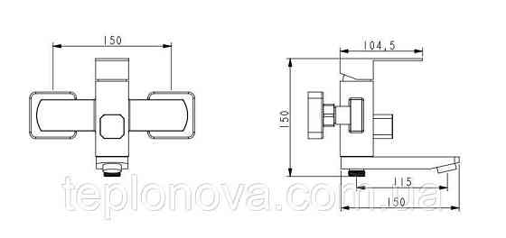Змішувач для ванни VENTA VC302KB Чернівці