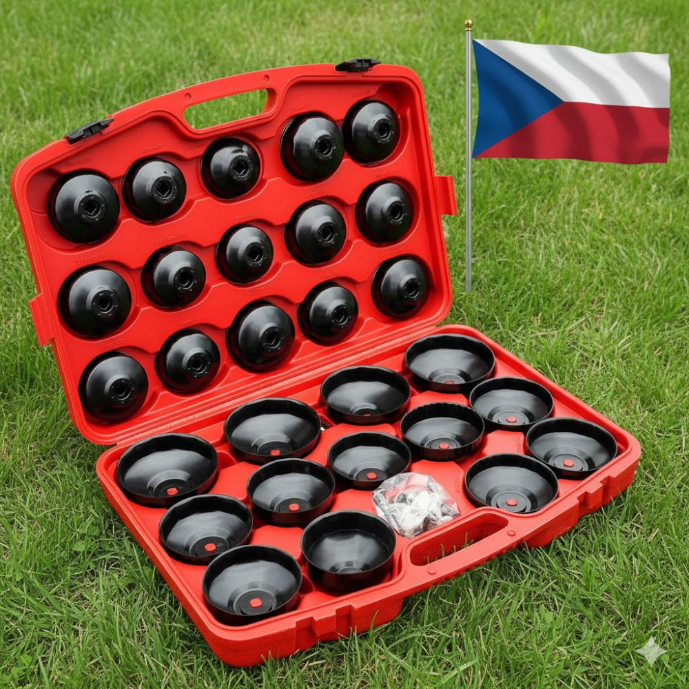 Комплект для заміни масляних фільтрів LEX 30 ел. набір ключів для зняття масляних фільтрів з адаптером та крабом в кейсі Львів - фото 1