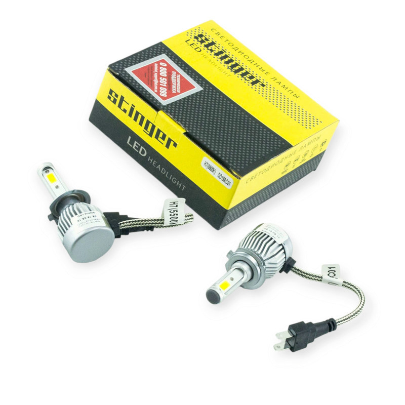 Автолампа H7 12V-24V STINGER 5500K 3200L радиатор LED Мукачево - изображение 1