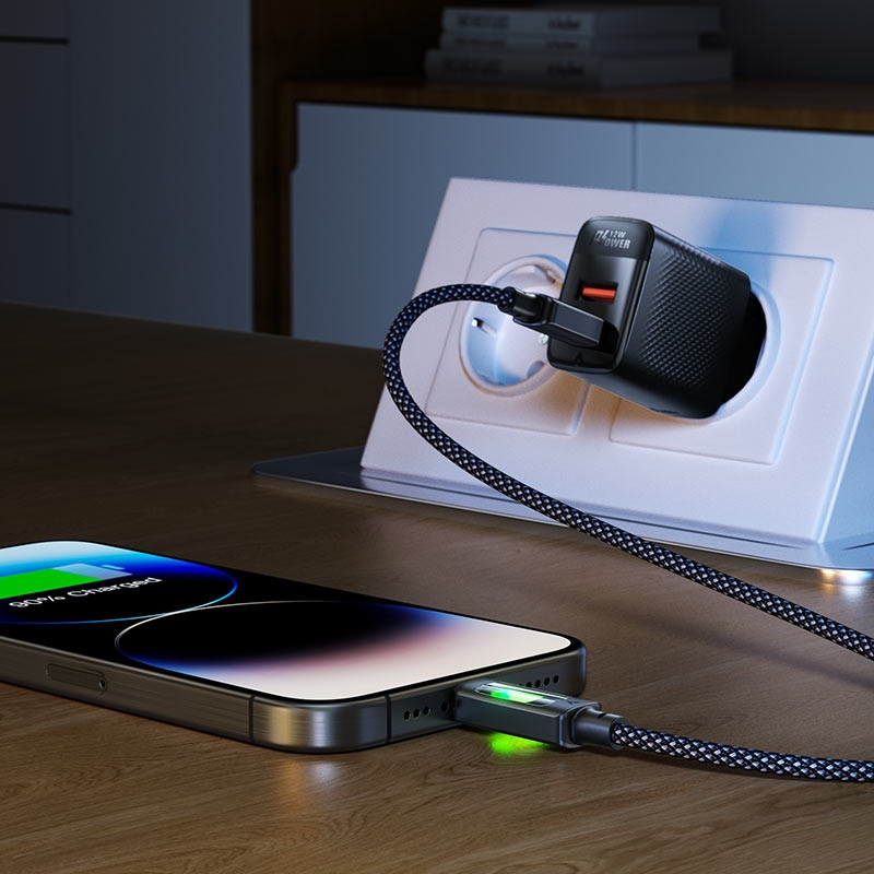 Кабель USB 2.0 AM-Type-C M, 1.2м 60W C21-04 Black Acefast Вінниця - фото 7