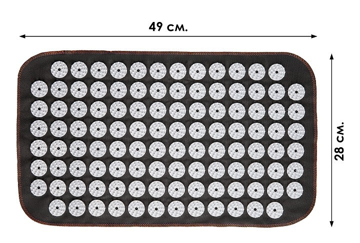 Килимок Масажний Аплікатор Кузнєцова Eko-Max (10-1081) Оливковий – Масажний килимок для розслаблення Івано-Франківськ - фото 2