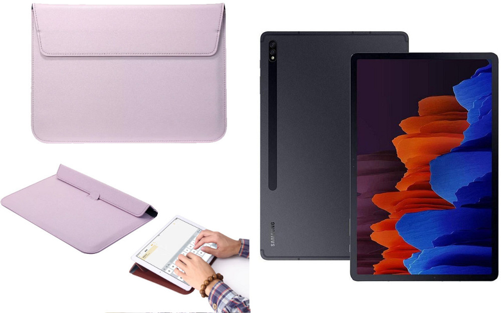 Чохол-конверт VitoCase для Samsung Galaxy Tab S7 Plus T975, з функцією підставки для планшета Фіолетовий Київ - фото 1