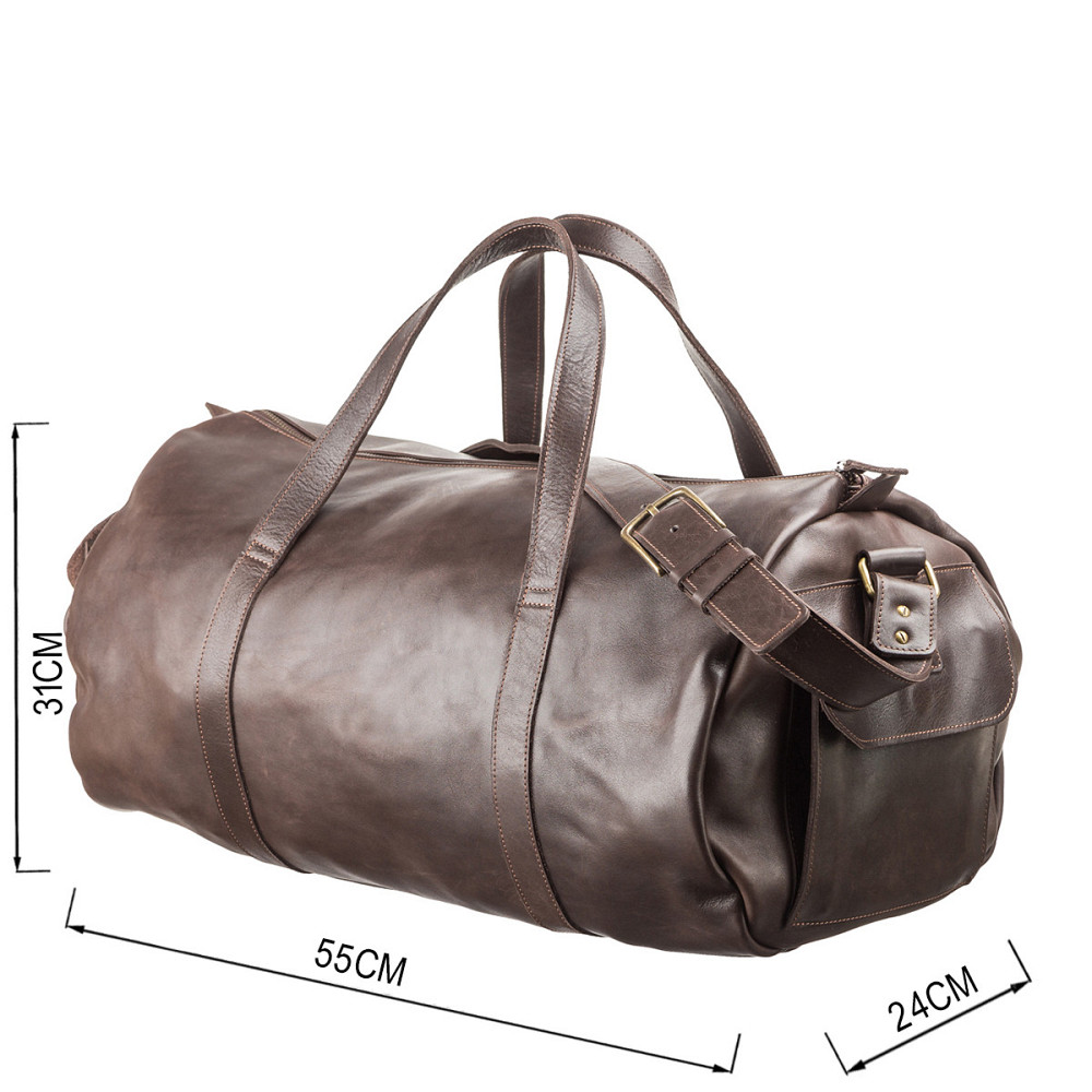 Сумка дорожня Коричнева (GRANDE PELLE) Київ - фото 7