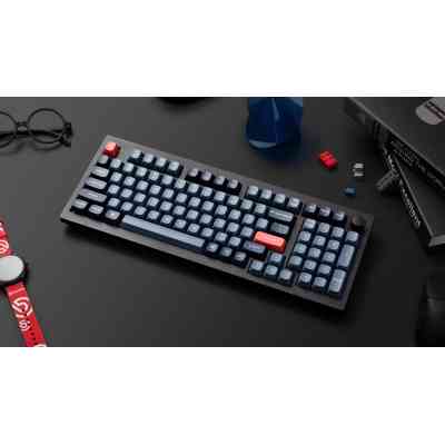Клавиатура Keychron V5 Max Gateron Jupiter Red Knob Hot-Swap QMK Wireless/Bluetooth/USB-А UA Black (V5M-D1-UA) Винница