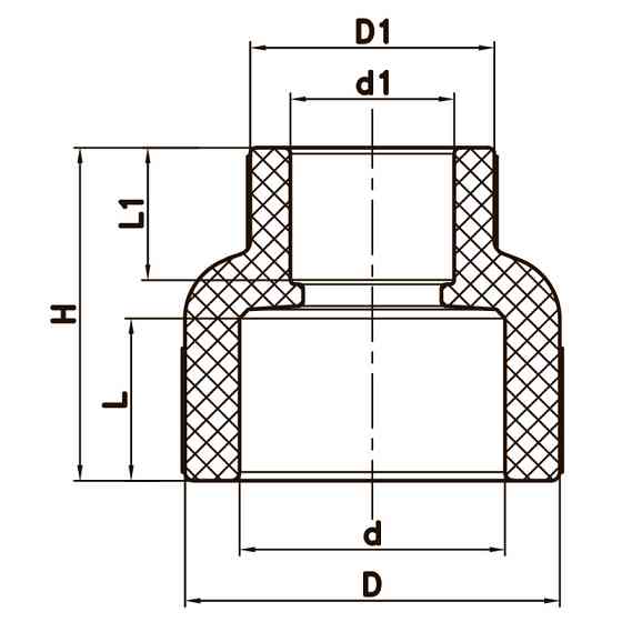 Муфта редукційна ВВ 63x50 PPR Koer K0040.PRO (KP0048) Київ