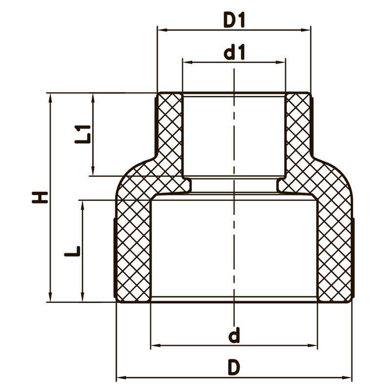 Муфта редукційна ВВ 63x50 PPR Koer K0040.PRO (KP0048) Київ - фото 2