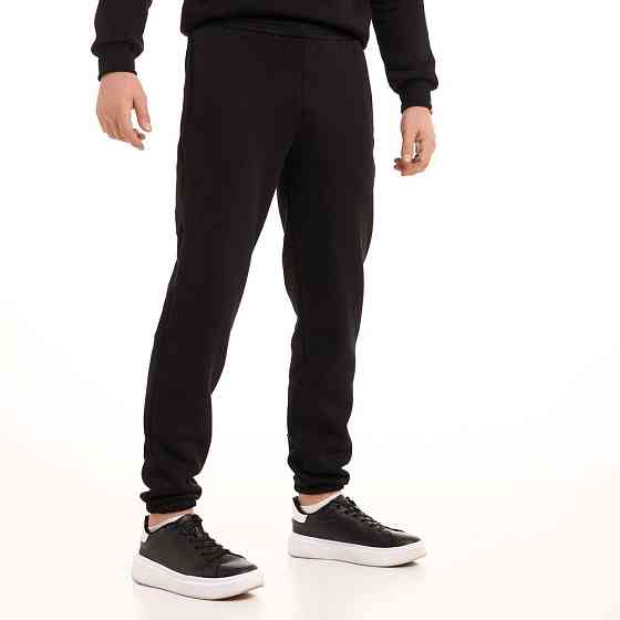 Чоловічі штани джогери з кишенями чорні Pobedov 007 ЗИМА Київ