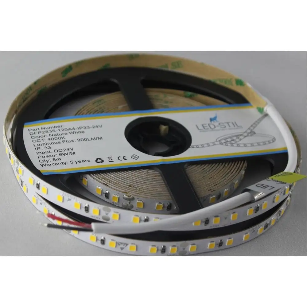 LED-STIL LED стрічка LED-STIL 4000K, 6 W, 2835, 120 шт, IP33, 24V, 900LM Коломия - фото 8