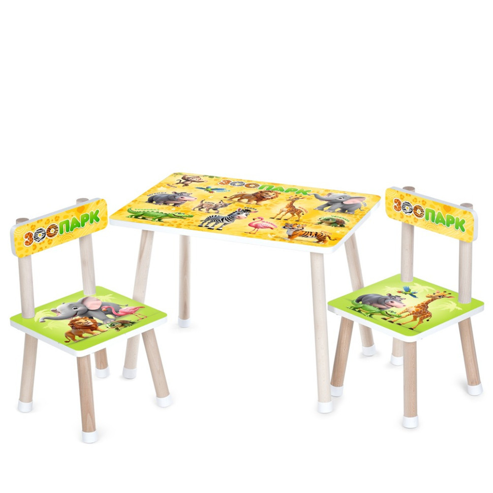 Дитячий Столик M 501-11 стільниця 60 х 40 см, 2 стільчики Вінниця - фото 1
