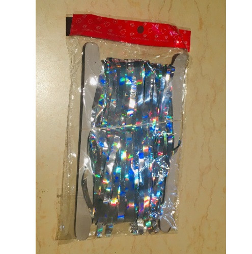 Дощик для фотозони з голограмою 2 м на 1 м сріблястий Київ - фото 5