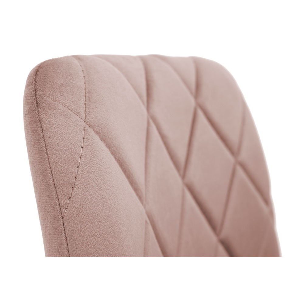 Стілець крісло м'який GarretDesign U Malcolm 22 білі ніжки Рожевий Київ - фото 4