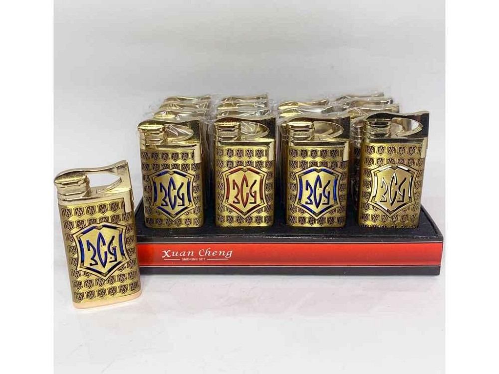 Зажигалка газовая ЗСУ микс Красная/синяя/серебро ТМ КИТАЙ Киев - изображение 1