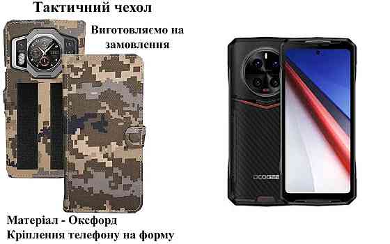 Тактический чехол для Cubot KingKong X, KingKong X Pro, крепится к снаряжению на липучке Киев