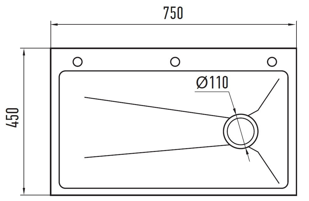 Кухонна мийка Zerix ZH7545-SET-05 DECOR NANO-SILVER з нержавіючої сталі, комплект ZM5584 (3.0/0.8) Харків - фото 3