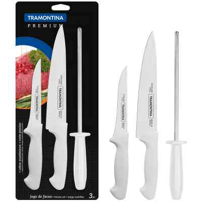 Набор ножей Tramontina Premium +мусат 3 предмети (24499/812) Винница