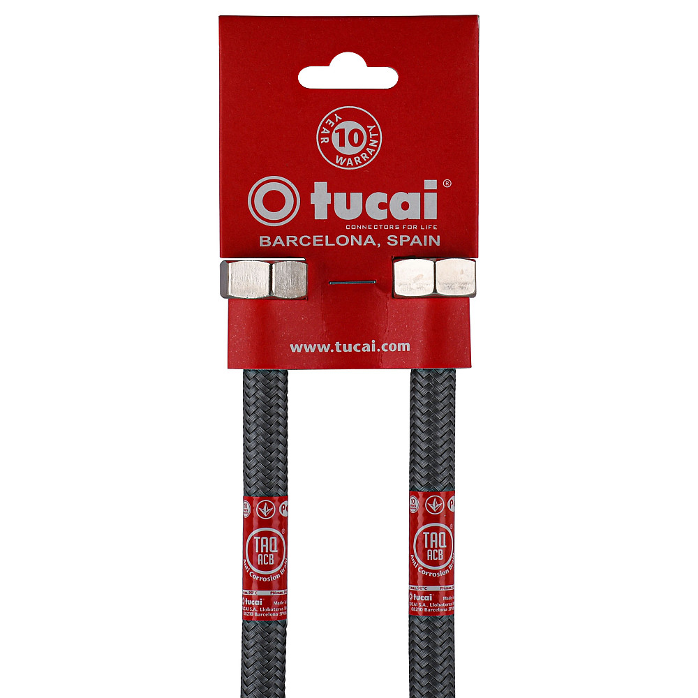 Шланг для змішувача TUCAI М10х1/2″ 0,6м АНТИКОРОЗІЯ TAQ GRIF AСB 206221 ПАРА Луцьк - фото 2