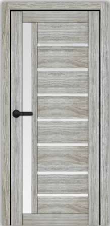 Двері міжкімнатні Syndicate doors SD-101 Санома граджево скло сатин 600х2000 мм Київ