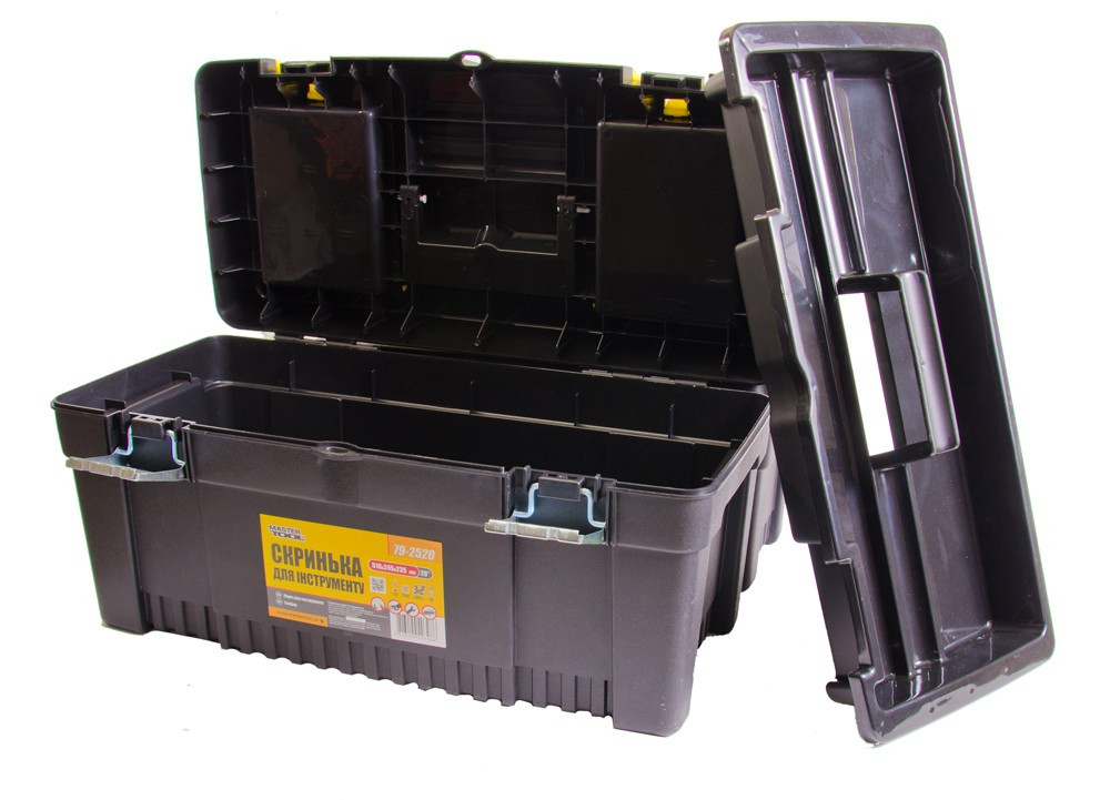 MASTERTOOL Скриня для інструментів MASTERTOOL з металевими замками органайзери 20" 510х245х235 Київ - фото 6