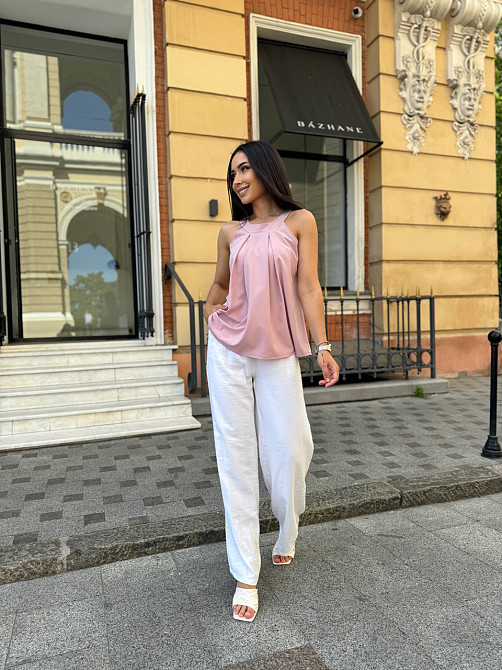 Жіноча блузка без рукавів "Mila" оптом | Норма і батал | Розпродаж моделі Київ - фото 8