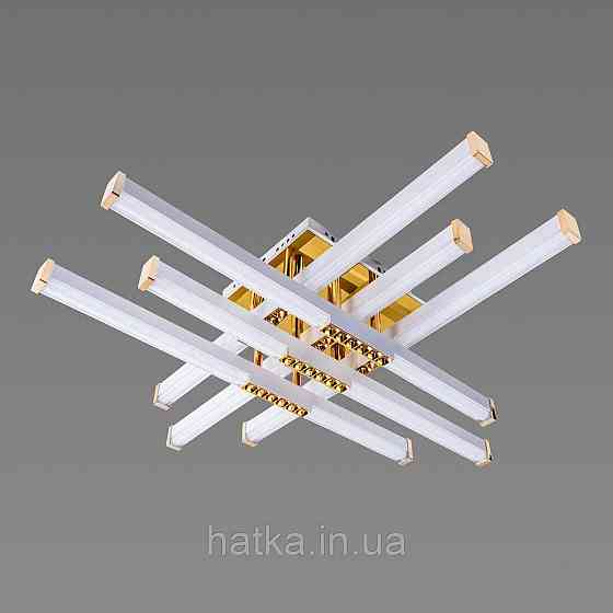 Люстра світлодіодна акрилова Sirius B YH836/6 WT+GD 78W Київ