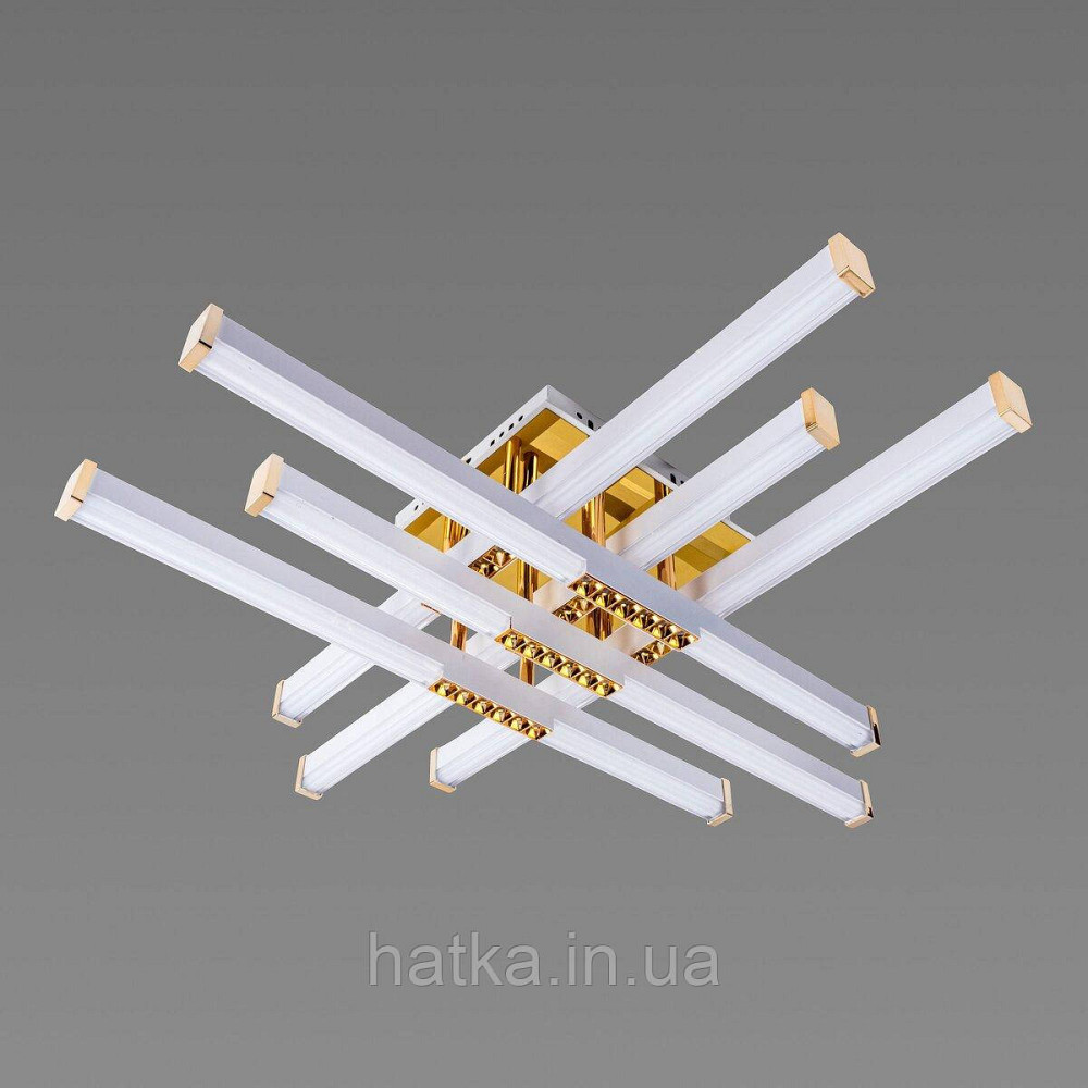 Люстра світлодіодна акрилова Sirius B YH836/6 WT+GD 78W Київ - фото 1