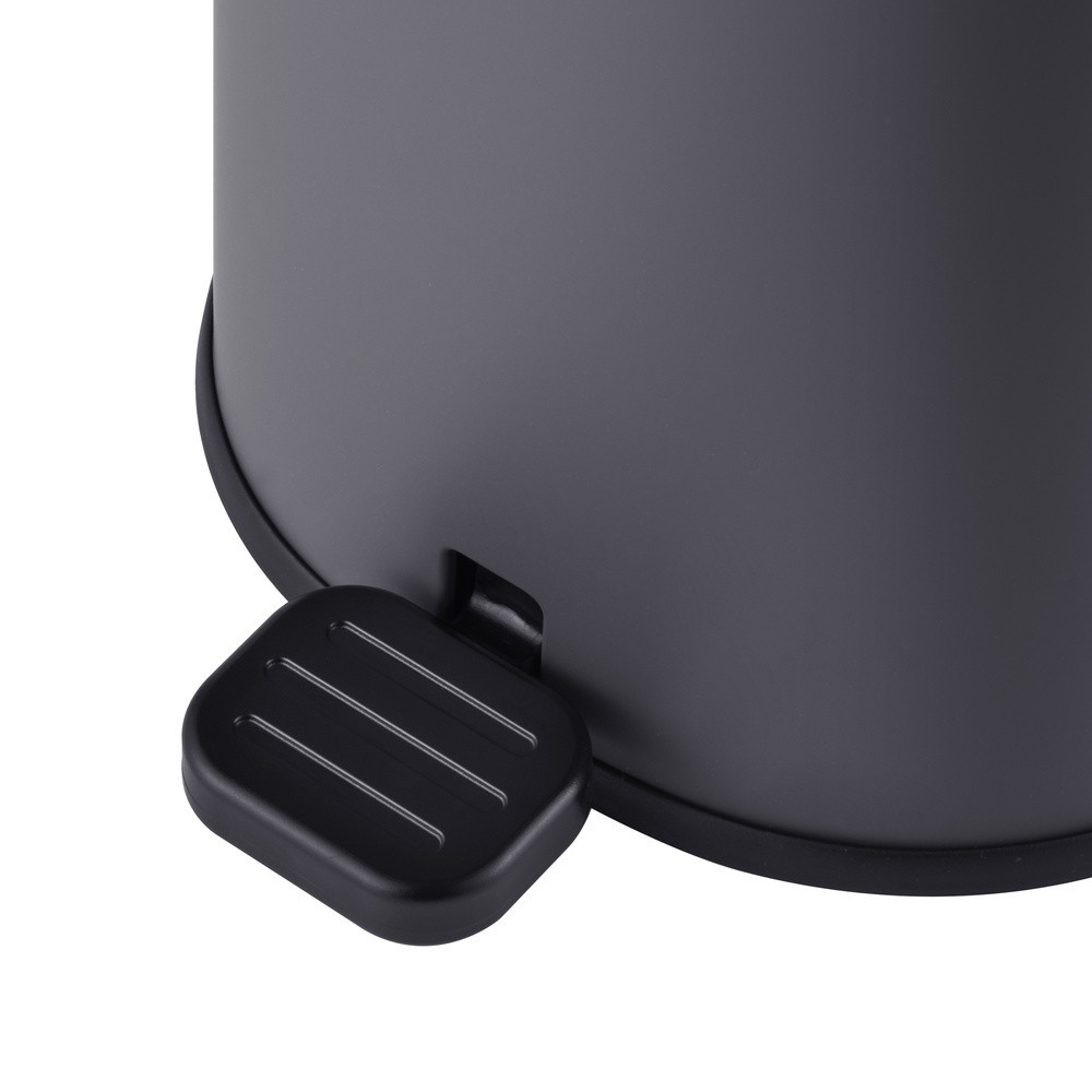 Мусорное ведро овальное Mixxus Premium с плавным закрытием Graphite 5 л цвет графит MI7063 Харьков - изображение 18