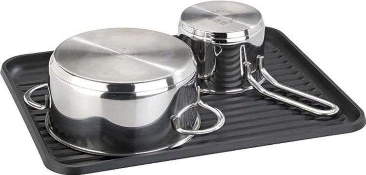 Напольная металлическая сушилка для посуды Ruhhy (21992) Black Нововолынск - изображение 7